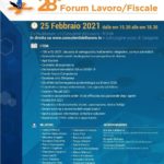 Forum lavoro/fiscale sulle ultime novità in diretta il 25 febbraio 2021 ore 15:30